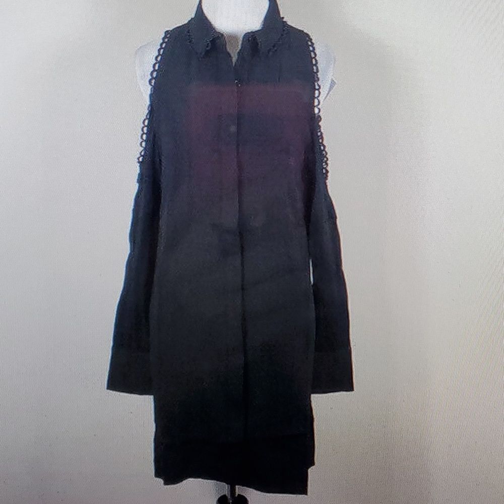 ELLIATT BLACK COLD SHOULD DRESS SIZE S